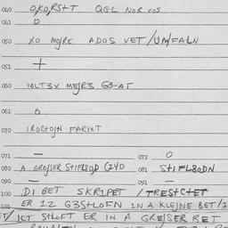 Eastern questionnaire, answ...
