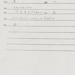 Eastern questionnaire, answ...