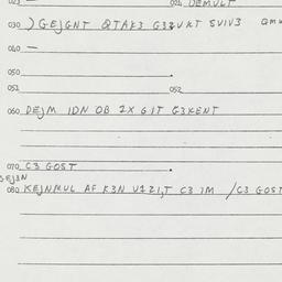Eastern questionnaire, answ...