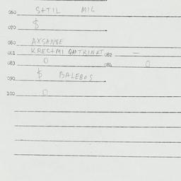 Eastern questionnaire, answ...