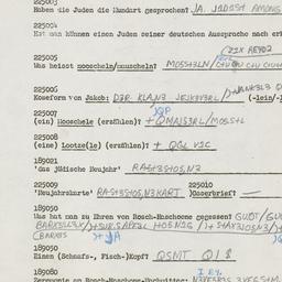 Western questionnaire, answ...