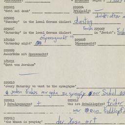 Western questionnaire, answ...