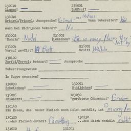 Western questionnaire, answ...