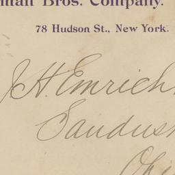 Cushman Bros. Company. Enve...