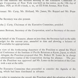 Executive Committee Meeting