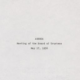 Meeting of the Board of Tru...