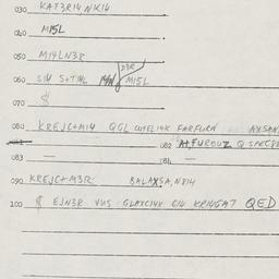 Eastern questionnaire, answ...