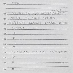 Eastern questionnaire, answ...
