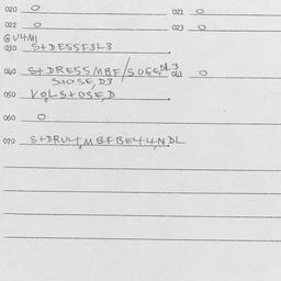 Western questionnaire, answ...