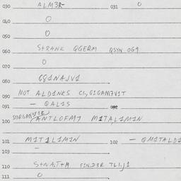 Eastern questionnaire, answ...