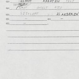 Eastern questionnaire, answ...