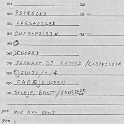 Eastern questionnaire, answ...