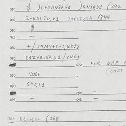 Eastern questionnaire, answ...