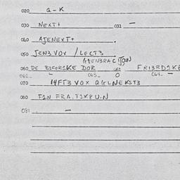 Eastern questionnaire, answ...