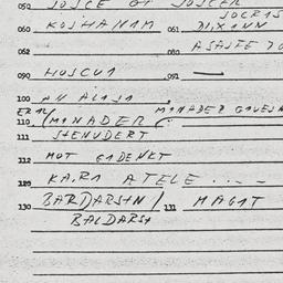 Eastern questionnaire, answ...