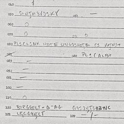 Eastern questionnaire, answ...