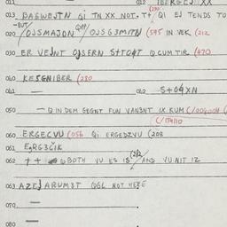 Eastern questionnaire, answ...