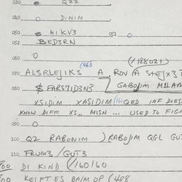 Eastern questionnaire, answ...