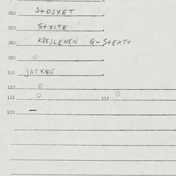 Eastern questionnaire, answ...