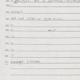 Eastern questionnaire, answ...