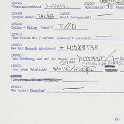 Western questionnaire, answ...