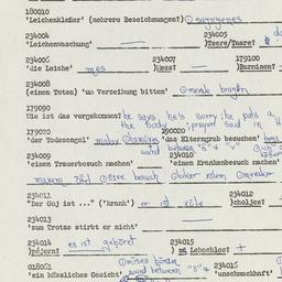 Western questionnaire, answ...