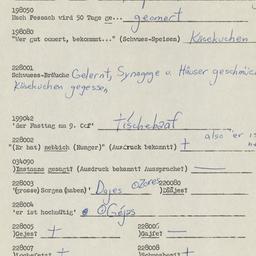Western questionnaire, answ...
