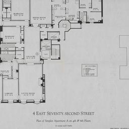 4 E. 72 Street, Plan Of Sim...