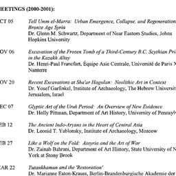 Schedules, Ancient Near Eas...