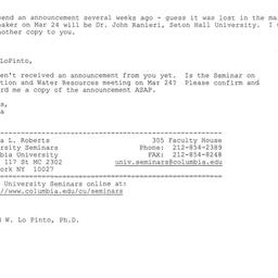 Correspondence, 2004-03-24....