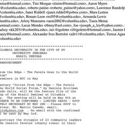 Announcements, 2003-05-08. ...