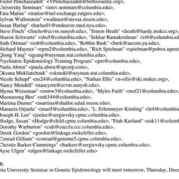 Announcements, 2001-12-13. ...