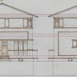 Entrance, side elevations