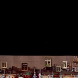 Model, dining area.