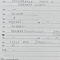 Eastern questionnaire, answ...