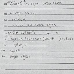 Eastern questionnaire, answ...
