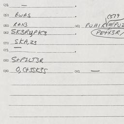 Eastern questionnaire, answ...