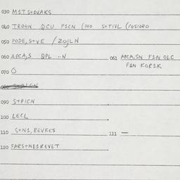 Eastern questionnaire, answ...