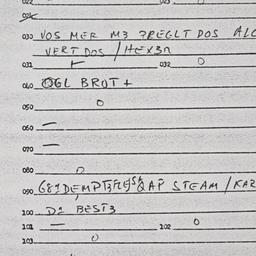 Eastern questionnaire, answ...
