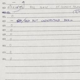 Eastern questionnaire, answ...