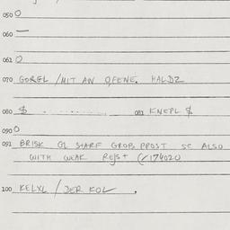 Eastern questionnaire, answ...