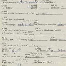 Western questionnaire, answ...