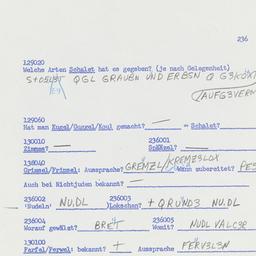 Western questionnaire, answ...