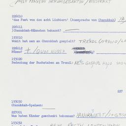 Western questionnaire, answ...