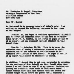 Letter from Gunnar Myrdal t...