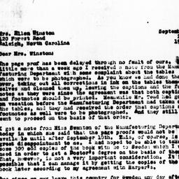 Letter from Richard Sterner...