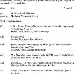 Schedules, Religion in Amer...