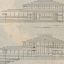 Working drawing #3: West, e...