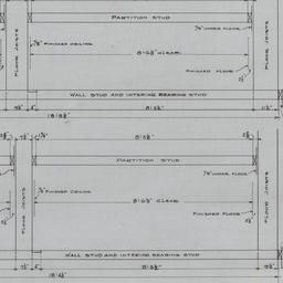 Stud, joist assembly detail