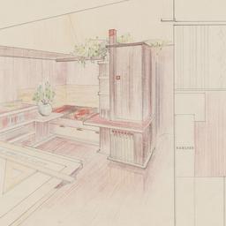 Interior view, plan